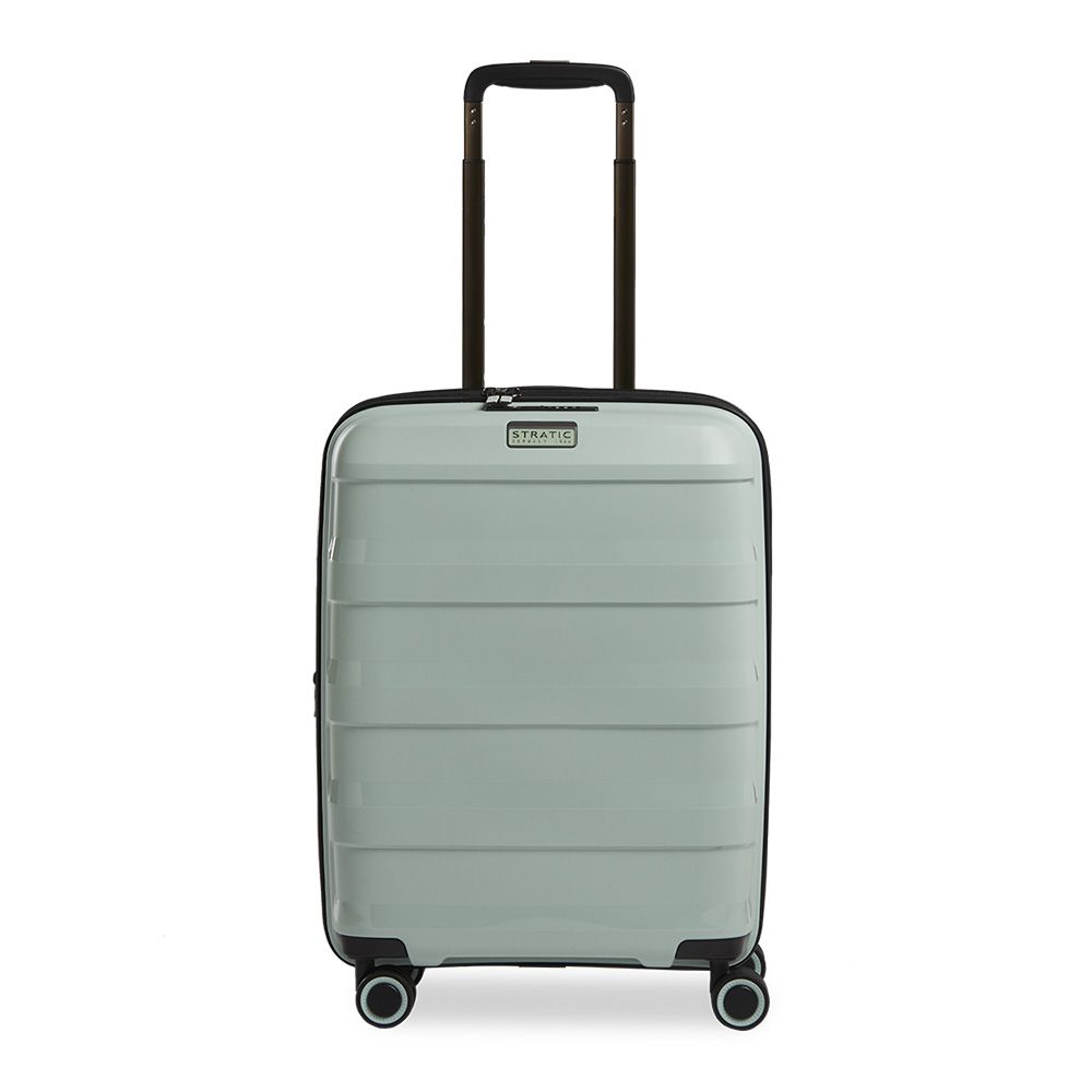 Straw + - Hard suitcase S (55 cm) - pastel blue - Mint
