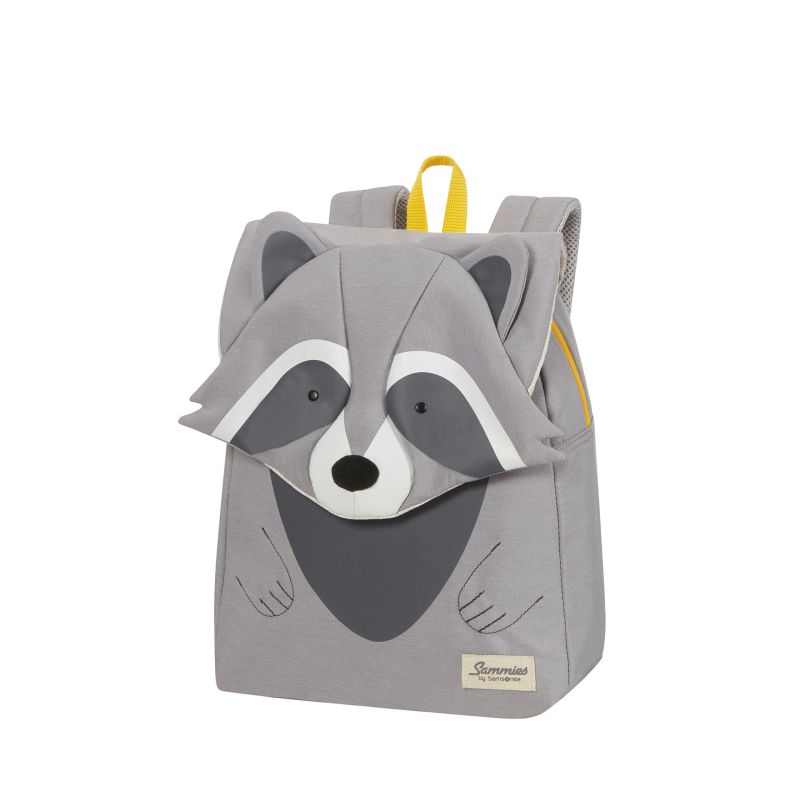 HAPPY SAMMIES ECO BACKPACK S+ PENGUIN PETER - RACCOON REMY [8734]