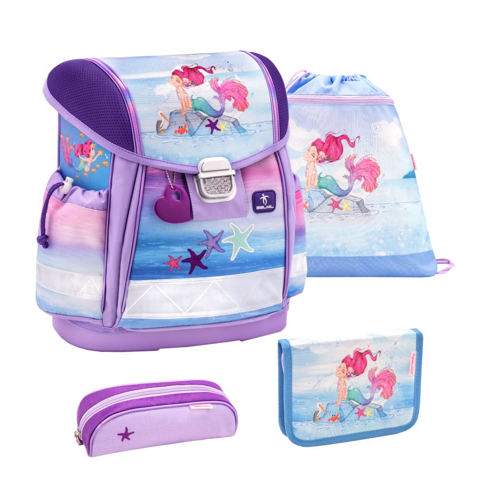 Classy ergonomic satchel set 4-piece - Beautiful Mermaid 