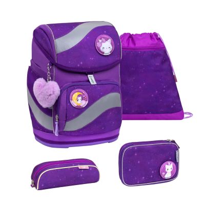 Smarty ergonomic satchel set 4-piece - Purple Sky