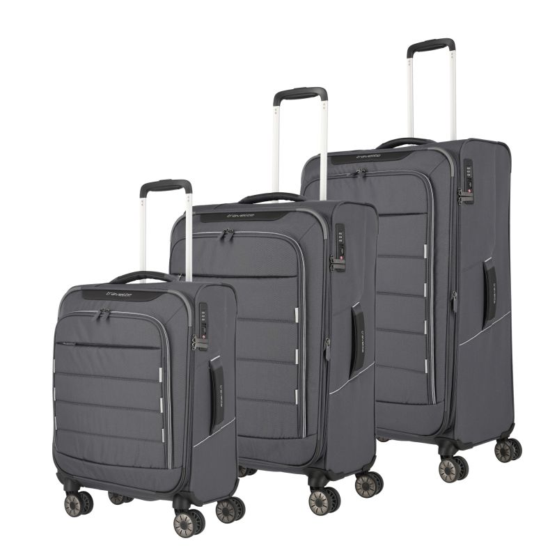 SKAII suitcase set 4 wheels size L/M/S - panorama blue - Summit gray [4]