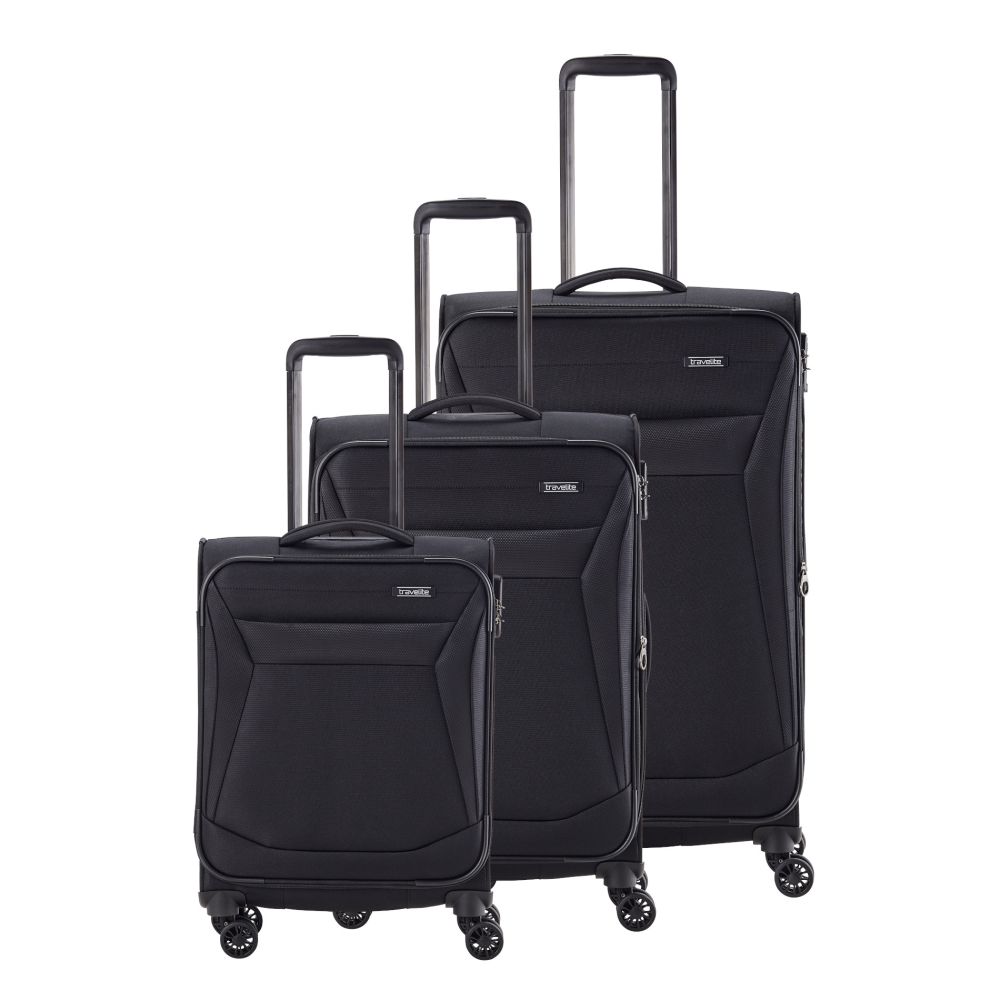 CHIOS suitcase set with 4 wheels size L/M/S - red - Black [1]