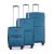 Bendigo Light + - 3-piece suitcase set (S, M, L) - Rosso/Clay - Petrol [49]