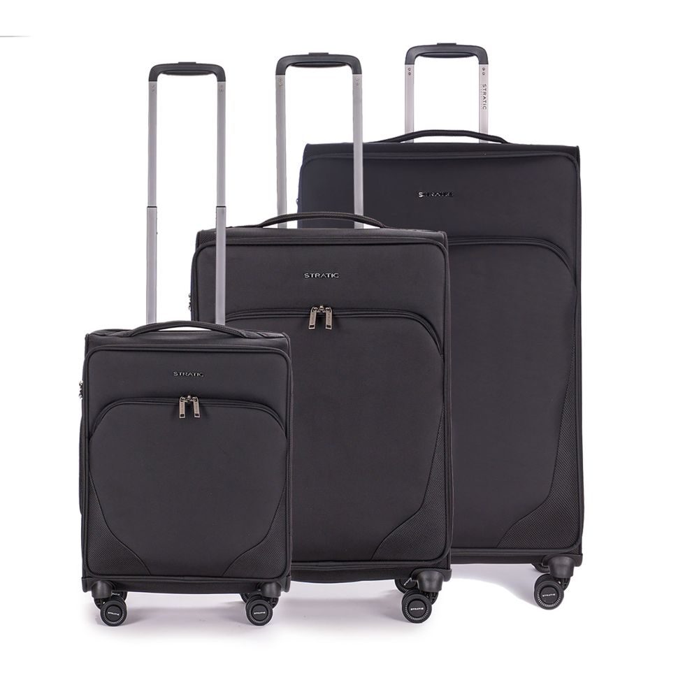 Mix - 3-piece suitcase set (S, M, L) - Black