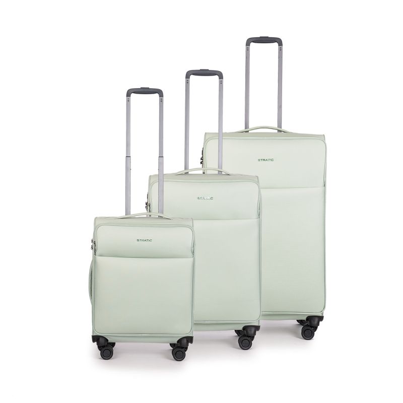 Stratic Light + - 3-piece suitcase set (S, M, L) - mint