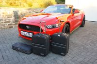 Ford Mustang VI Convertible from 2014 (EU version) - 3-piece trunk set - black stitching