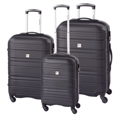 3-piece suitcase set SANTIAGO Paradise - black