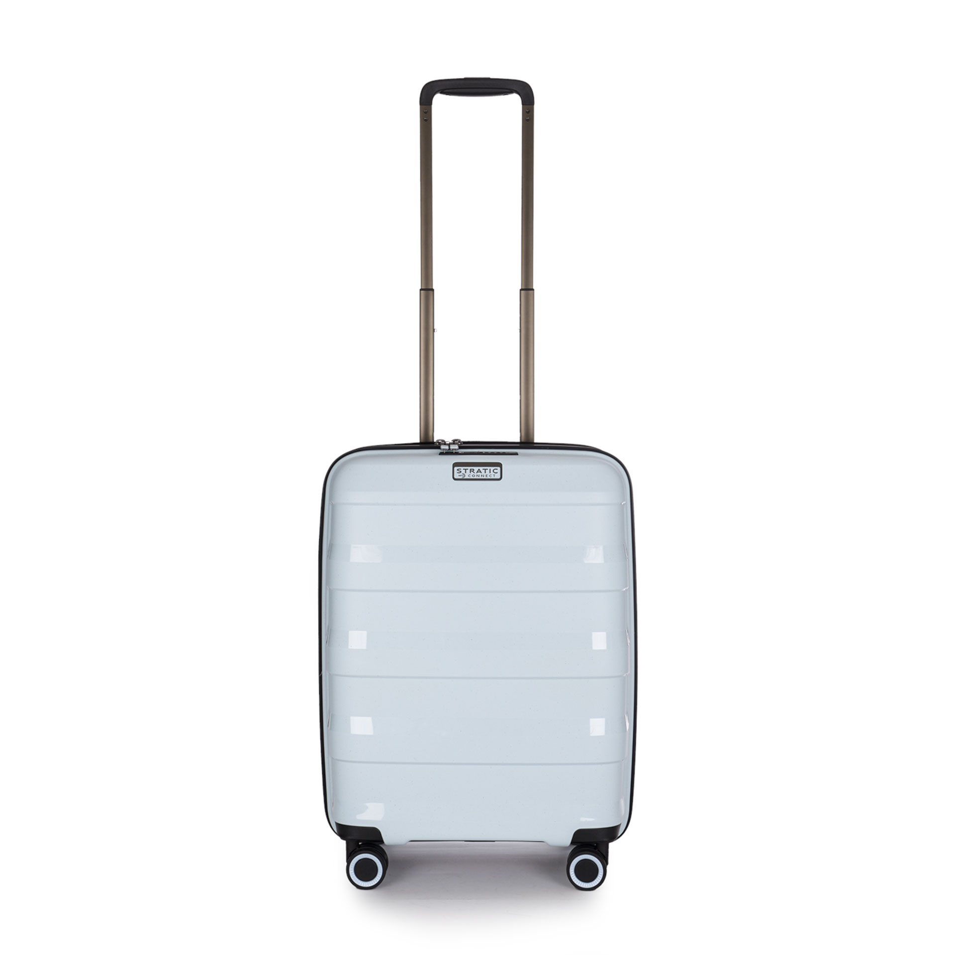 Straw + - Hard suitcase S (55 cm) - pastel blue