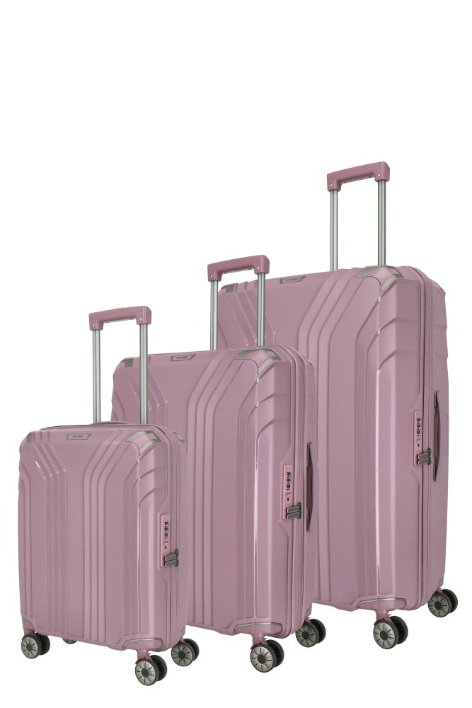 ELVAA Suitcase set with 4 wheels L/M/S - Black - Rosé[13]