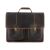 Leather briefcase Nevada - Brown / Dots