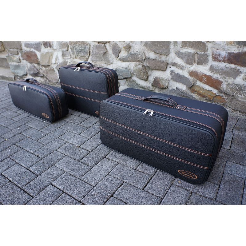 Mazda MX-5 ND + RF (EU) - 3-piece luggage set trunk - seam mocha/lining black