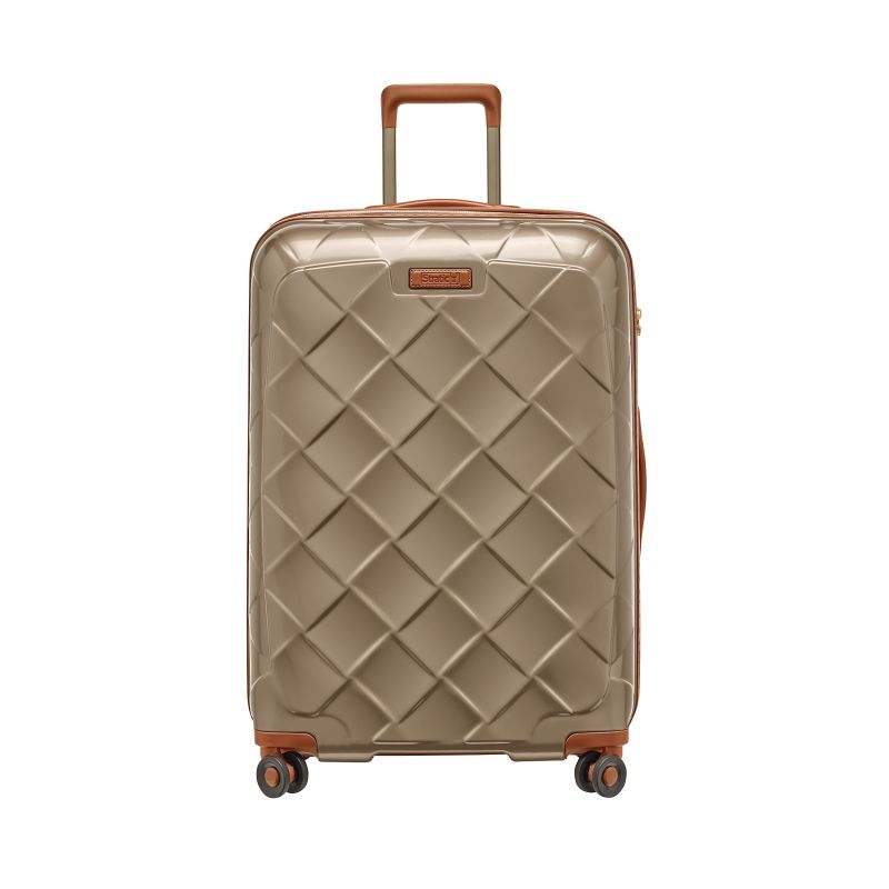 Leather&amp;More - Hard shell suitcase L (up to 76cm) - matt black - Champagne