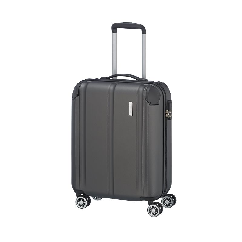 City hand luggage trolley with 4 wheels S 55cm 40 Liter - Green - Anthracite [04]