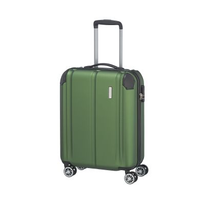 City hand luggage trolley with 4 wheels S 55cm 40 Liter - Green