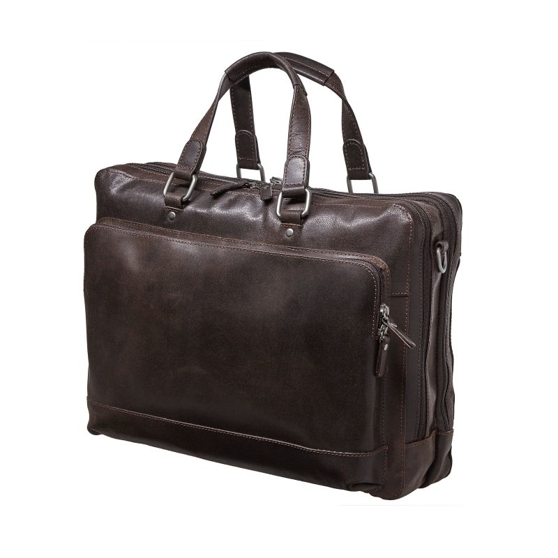 Briefcase with zipper 2 compartments Dakota 15.3 liter