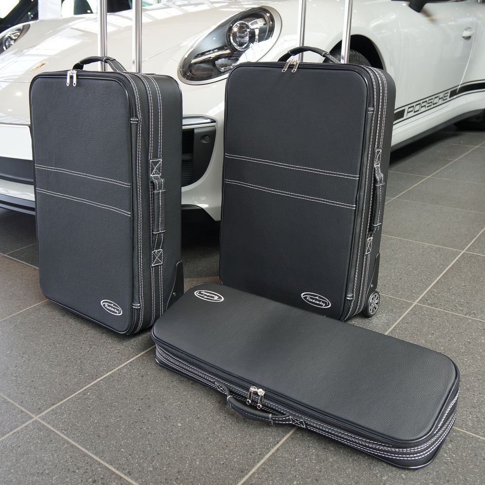 Suitcase set with 2 wheels Porsche 911 (992) Cabrio + Coupé front 103 liters 3-pcs. 