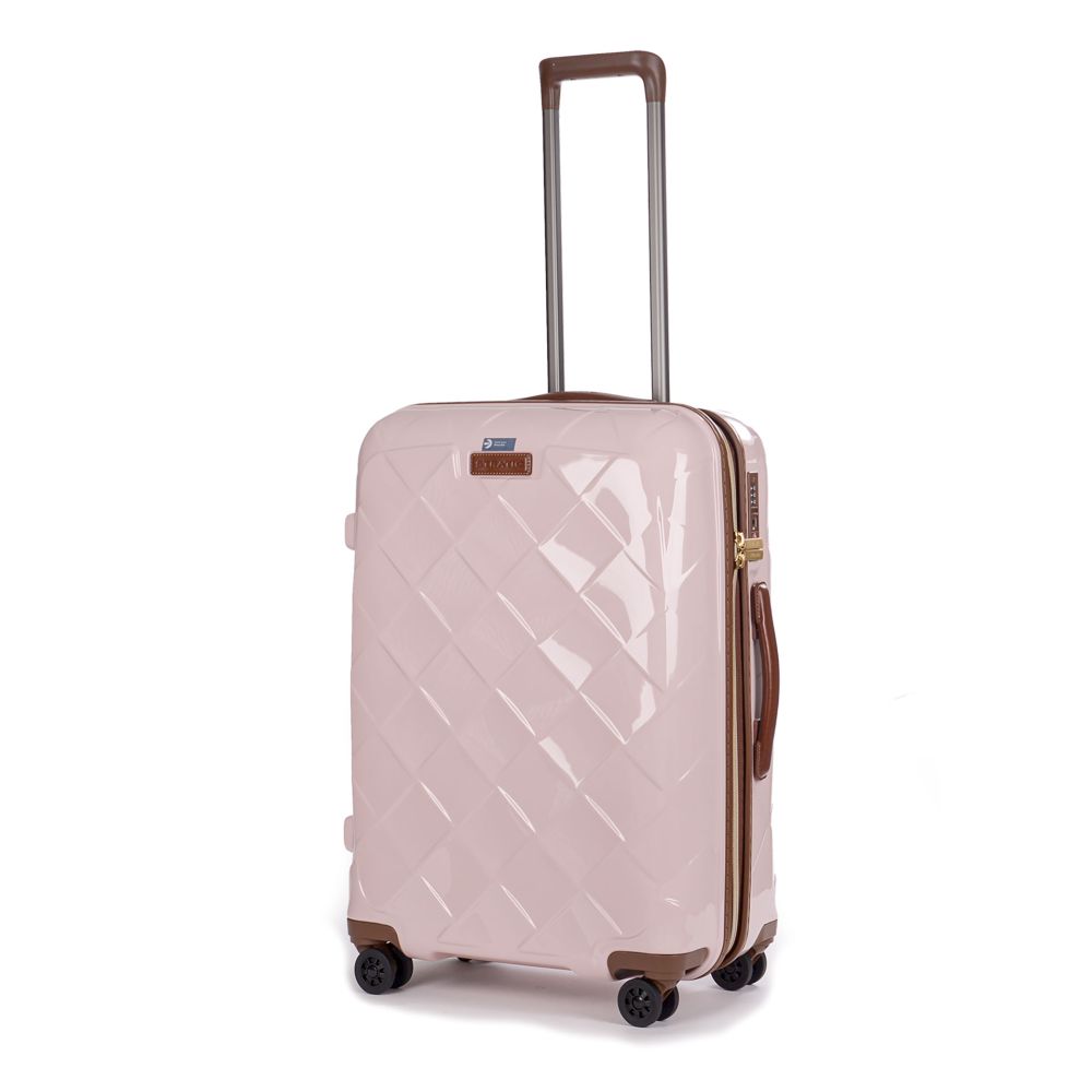 Leather&amp;More - Hard shell suitcase M (up to 66cm) - rose