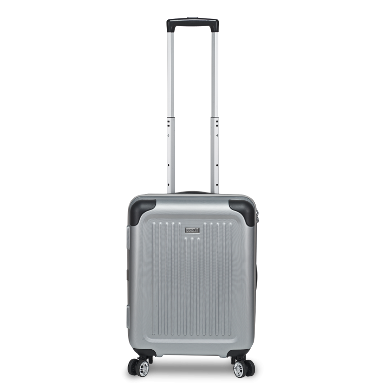 Hard suitcase S with 4 wheels, 54 cm, 32 liters Stripe - Silver